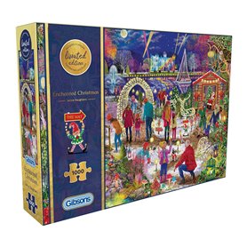 Enchanted Christmas Limited Edition | Puzzle de 1000 pièces | Puzzle durable pour adultes Gibsons Games B Corp