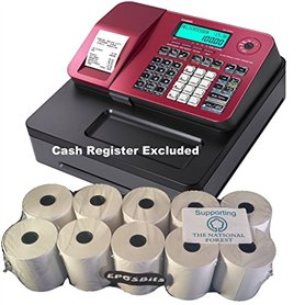 eposbits® Marque rouleaux de Casio se-s100 ses100 ses se S100 100 rouge Caisse enregistreuse ? 10 rouleaux