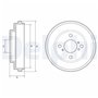 Delphi Technologies BF625 Tambour De Frein - 1 unité