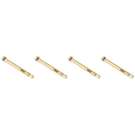 Bulk Hardware BH02863 Paquet de 4 Ancrages à douille avec boulon hexagonal M8 x 10 x 100 mm