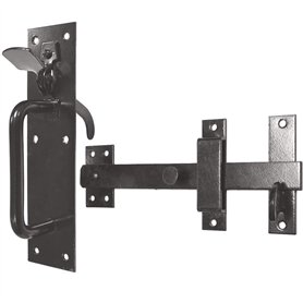 Bulk Hardware BH02043 Verrou Suffolk robuste 180 mm Noir