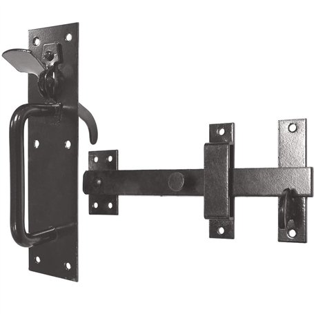 Bulk Hardware BH02043 Verrou Suffolk robuste 180 mm Noir