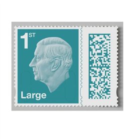 Royal Mail Ltd Lot de 8 timbres postaux auto-adhésifs à code barre 1ère classe