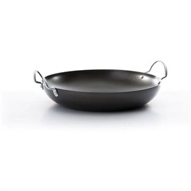 Swift Poêle à Paella Anti-adhésive en Acier Carbone Gris foncé 30 cm