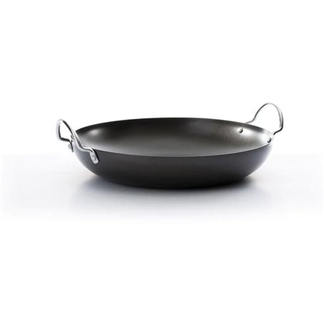 Swift Poêle à Paella Anti-adhésive en Acier Carbone Gris foncé 30 cm