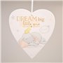 Disney DI399 Plaque à suspendre de Dumbo en forme de cœur avec le message « Dream Big Little One »
