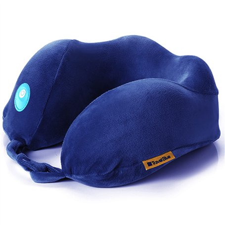 Travel Blue Oreiller Massant de Voyage Ergonomique- Coussin Voyage Massage Tranquillité - Coussin de Cou en Mousse à Mémoire de