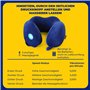 Travel Blue Oreiller Massant de Voyage Ergonomique- Coussin Voyage Massage Tranquillité - Coussin de Cou en Mousse à Mémoire de 