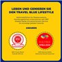 Travel Blue Oreiller Massant de Voyage Ergonomique- Coussin Voyage Massage Tranquillité - Coussin de Cou en Mousse à Mémoire de 