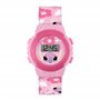 Lilo and Stitch Angel LAS4141ARG Montre à quartz numérique avec bracelet en silicone Rose