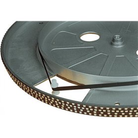 Electrovision - Courroie pour Platine Tourne-Disques Noire - Dimensions: 195mm
