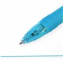 Zebra Z-Grip Lot de 6 stylos à bille rétractables à encre lisse Pointe 1 mm Boîte cadeau Bleu clair