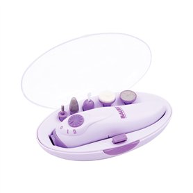 Bauer Professional Kit manucure et pédicure 5 accessoires fonctionnant à piles avec mallette de rangement - 38700