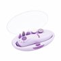 Bauer Professional Kit manucure et pédicure 5 accessoires fonctionnant à piles avec mallette de rangement - 38700