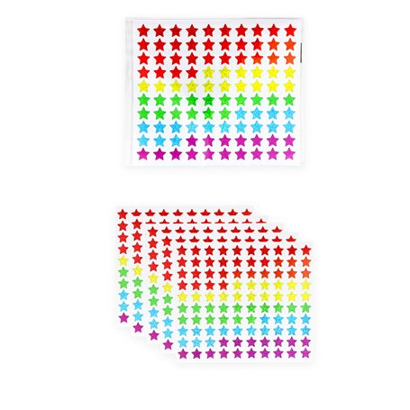 HENBRANDT Lot de 500 autocollants holographiques en forme d'étoile