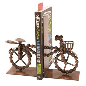 Traidcraft Serre-livres de vélo issu du commerce équitable fabriqué à partir de chaînes de vélo recyclé