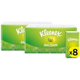 Kleenex Balsam in Handy Pocket Pack Mouchoirs – Les tissus baumes protègent et apaisent votre nez lorsque vous avez un rhume – B