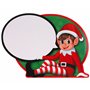 Toyland® Tableau d'affichage Elfe réinscriptible Autonome et Stylo pour Tableau Blanc - Accessoires de Noël Fantaisie