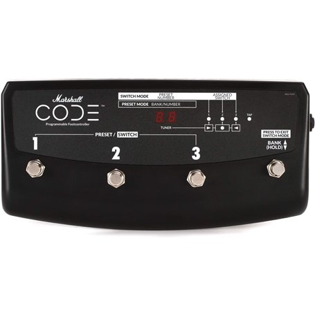 PEDL-91009 4-Way Latching Footswitch (CODE Series) - Commutateur au pied pour amplificateurs de guitare