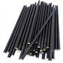 Lot de 1000 pailles en papier biodégradables Noir 20 cm
