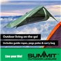 VFM - Tente Eiger Trekker Single - Sage Green 1 Personne étanche, About de Camping léger et Durable avec Sac de Transport - Pinn