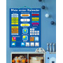 Fridgemagic Mon Premier Calendrier magnétique en Langue Allemande. 40 x 30cm Planche Rigide avec Une Corde pour l'accrocher