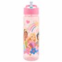 Disney Bouteille d'eau Princesse pour enfants avec paille – 600 ml sans BPA – Bouteille d'eau princesse avec poignée de transpor