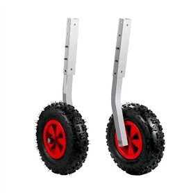 Lot de 2 roues de lancement de bateau gonflable
