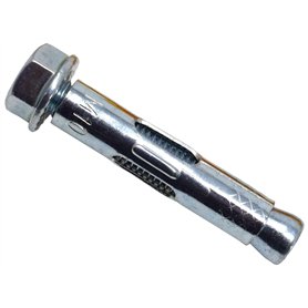 MasonMate MAMSAM1050 Lot de 50 boulons d'ancrage hexagonaux M10 x 50 mm Argenté