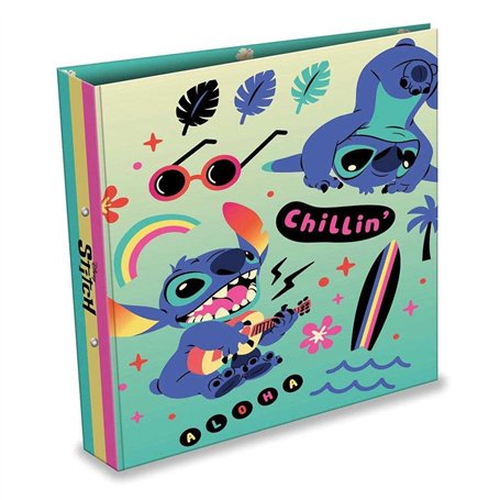 Disney Lilo and Stitch Classeur à anneaux A4 (motif acides) – Cadeaux Lilo et Stitch pour filles