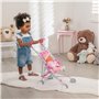 Dolly Tots Poussette Simple et Poupée | Pliable Avec Parapluie | Comprend Une Poupée Assortie