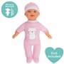 Dolly Tots Poussette Simple et Poupée | Pliable Avec Parapluie | Comprend Une Poupée Assortie