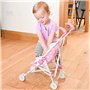 Dolly Tots Poussette Simple et Poupée | Pliable Avec Parapluie | Comprend Une Poupée Assortie