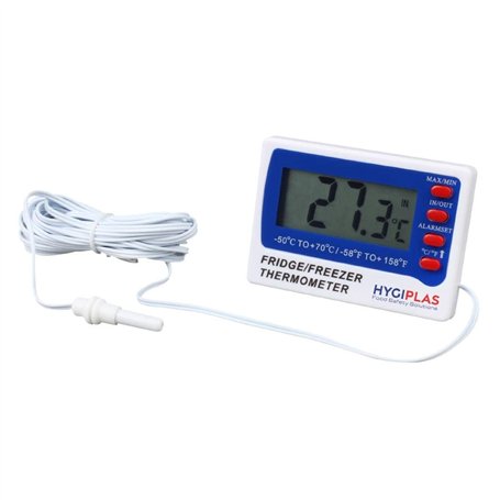 Hygiplas Thermomètre numérique pour congélateur et réfrigérateur Hygiplas