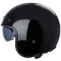 Casque Moto Jet Cafe Racer Homologué ECE 22-05 Visière Scooter Custom Noir M