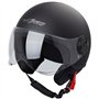 Casque Moto Scooter Demi Jet Visiere Ouvert Approuvé ECE 22-06 Noir Matt S