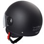 Casque Moto Scooter Demi Jet Visiere Ouvert Approuvé ECE 22-06 Noir Matt S