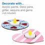 Baker Ross AX674 Kits Porte-bougie en bois - Paquet de 4, prêts à peindre des objets d'artisanat en bois que les enfants peuvent