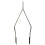BERGEON - 7825 - Outillage professionnel - Pince brucelles pour ôter les barrettes à ressort des bracelets de montres de luxe - 