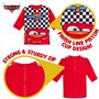 Short de Bain Cars pour garçons + Haut Anti-UV Lightning McQueen, Ensemble de Natation 2 pièces pour Enfants avec t-Shirt de Sur