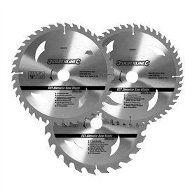 Silverline 408979 Lot de 3 lames de scie circulaire 24T