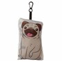 Puckator Sac Shopping Pliable Mopps-Chien Carlin Sacs à provisions réutilisables, Multicolore, Unique