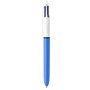 Bic Original & Shine Lot de 4 stylos à bille rétractables tout-en-un 4 couleurs d'encre Pointe moyenne 1 mm