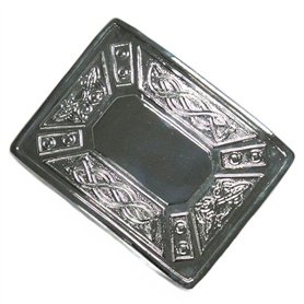 Tartanista - Boucle de ceinture de kilt - design Celtic Line - chrome