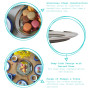 Argon Tableware 6X 60cm x 41cm Plateaux de Service Ovales en Acier Inoxydable - Grand Fête Dîner Collation Buffet Nourriture San