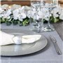 Argon Tableware 6 pièce métallique Chargeur microplaques - Martelé Edge - 33cm - Argent Martelé