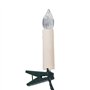 Lights4fun Guirlande Lumineuse de Noël avec 50 Bougies Crèmes LED Blanc Chaud à Pince pour Sapin Décoration de Noël pour Intérie