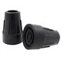 Ossenberg - Lot De 2 Embouts En Caoutchouc Pour Cannes Et Béquilles - Noir - 20mm