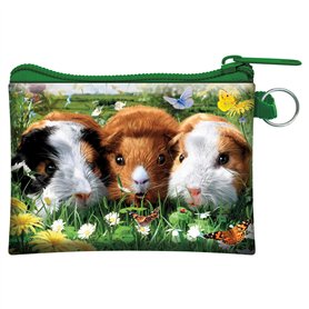 Porte-Monnaie 3D LiveLife - Cochon d'Inde de Deluxebase. Porte-Monnaie & Carte Lenticulaire 3D Animal Domestique Fermeture éclai