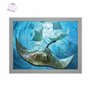 3D LiveLife Affiche murales lenticulaires Raies de Deluxebase. Poster Océan 3D sans cadre. Décoration murale parfaite. Oeuvre or